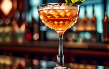 Enjoy the Dublin Drop Cocktail with this Classic Recipe