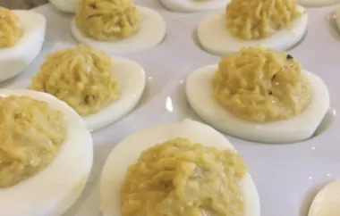 Fabienne's Black Olive and Curry Deviled Eggs Recipe