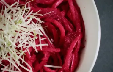 Fettuccine with Creamy Roasted Beet Sauce