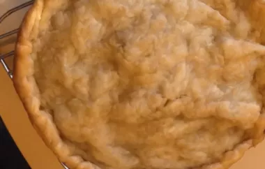 Flaky and Delicious Homemade Pie Crust Recipe