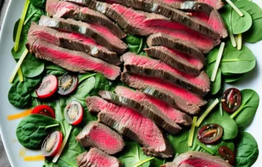 Flat-Iron Steak and Spinach Salad