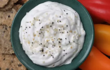Flavorful and Creamy Everything Bagel Dip