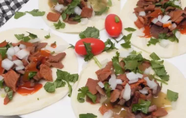 Flavorful and delicious American Carne Asada Tacos recipe