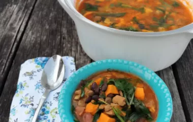 Flavorful and Hearty Vegan Black Bean Burger Soup Recipe