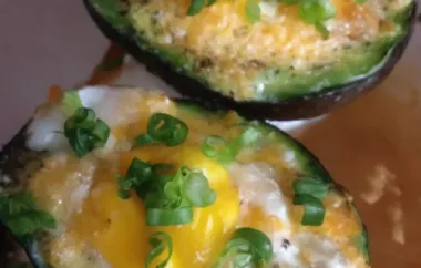 Flavorful Avocado Baked Eggs