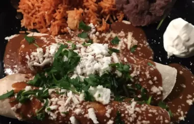 Flavorful Chicken Enchiladas with Rich Mole Sauce