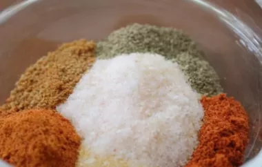 Flavorful Southern-Style Dry Rub for Pork or Chicken