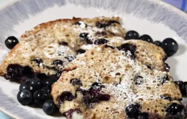 Fluffy and Delicious Blueberry Dutch Baby Recipe