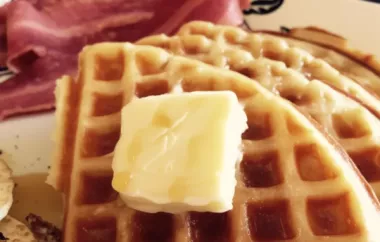 Fluffy and delicious buttermilk waffles inspired by the American prairies
