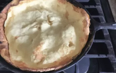 Fluffy and Delicious Oven Pancake with Fresh Apples