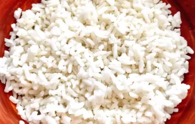 Fluffy and Fragrant Perfect White Rice Recipe