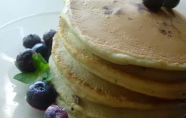 Fluffy and Healthy Whole Wheat Blueberry Pancakes