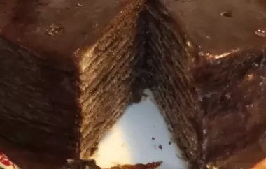 Fourteen-Layer Chocolate Cake