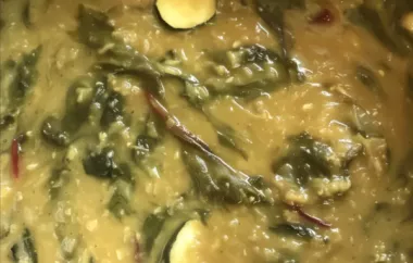 Fragrant Red Lentil and Rainbow Chard Soup