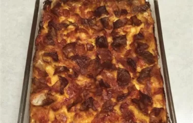 French Ham, Cheese and Egg Fondue Casserole