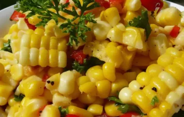 Fresh and Bright Corn off the Cob Salad