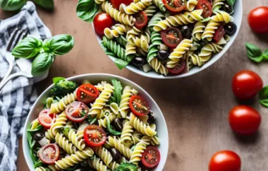 Fresh and Delicious Garden Pasta Salad Recipe