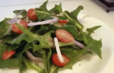 Fresh and Flavorful Dandelion Salad Recipe