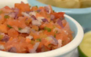 Fresh and Flavorful Farm-to-Table Pico de Gallo Recipe