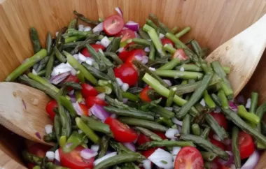 Fresh and flavorful green bean and asparagus salad