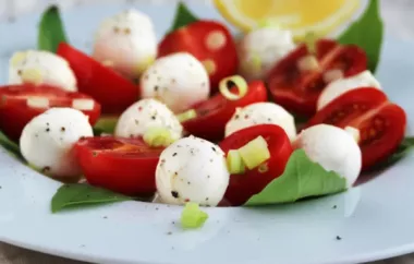 Fresh and Flavorful Tomato Basil Salad Recipe