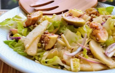 Fresh and Healthy Pear Fig Salad Recipe