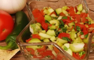 Fresh and Light Cucumber Salsa Recipe