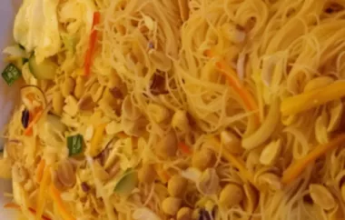Fresh and Tangy Asian Rice Noodle Salad
