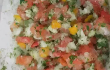 Fresh and Tangy Non-Spicy Salsa