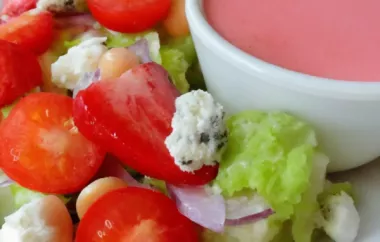 Fresh and Tangy Strawberry Vinaigrette with a Hint of Dijon Mustard