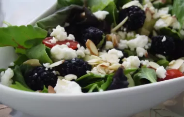 Fresh and vibrant Blackberry Spinach Salad