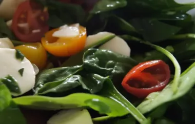 Fresh Spinach Caprese Salad Recipe
