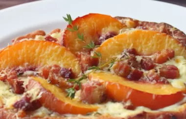 Fried Peach and Pancetta Pizza Recipe