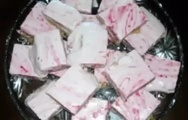 Frozen Raspberry Swirl Cheesecake Squares Recipe