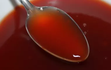 Fruity Sweet and Sour Sauce Recipe
