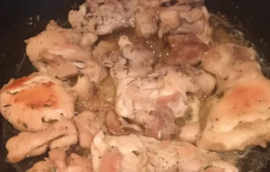 Garlic Chicken with Honey and Rosemary Recipe