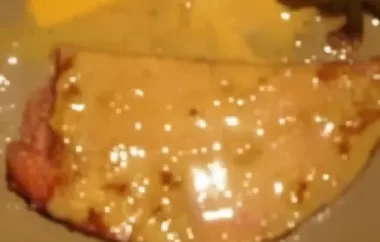 Garlic Mustard Ham Slice - A Savory and Flavorful Dish