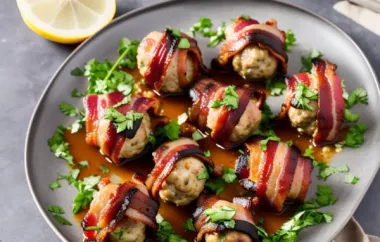 German-Style Bacon-Wrapped Turkey Meatballs Recipe