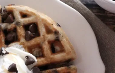 Gluten-Free Chocolate Chip Cookie Waffles