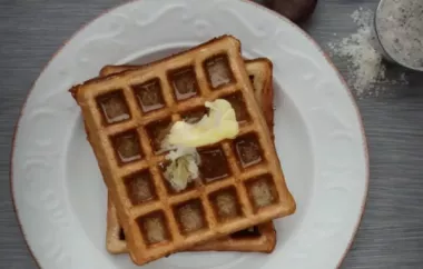 Gluten-Free Sourdough Chestnut Waffles