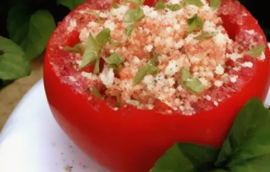 Goat Cheese Stuffed Tomatoes