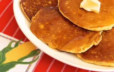 Golden Corn Fritter Pancakes with a Savory Twist