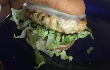 Gourmet Ahi Fish Burgers with a Touch of Chives