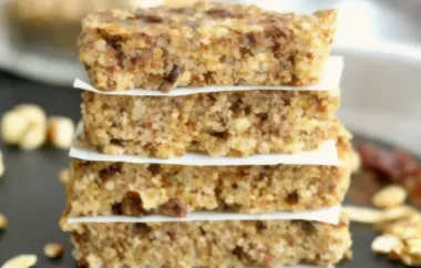 Grain-Free Date and Nut Bars