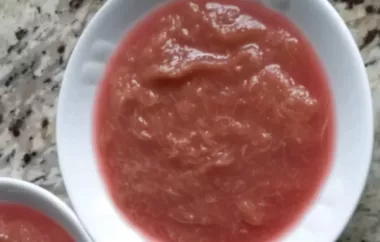 Grandma's Stewed Rhubarb Recipe
