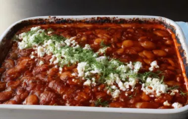Greek-style Baked Beans with a Twist
