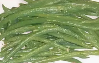 Green Beans with Herb Dressing
