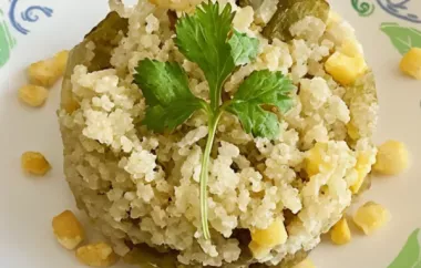 Green-Brown Rice With Corn