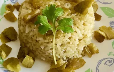 Green Rice with Poblano Chiles