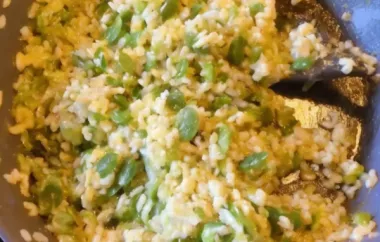 Green Risotto with Fava Beans